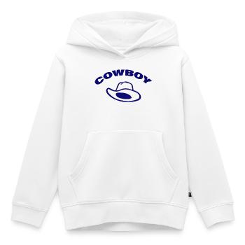 Cowboy - Kids Premium Organic Hoodie - white - Front - AI Model Kid Female (0cm)