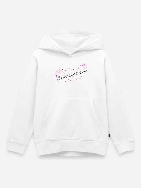 Zauberfunken Rosa Stardust - Kinder Premium Organic Hoodie - Weiß