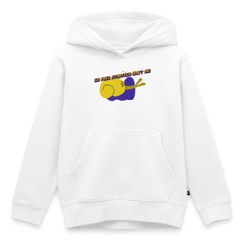 5 km Pace Straregy Don’t Die - Sweat Premium à capuche enfant bio - blanc - Devant - AI Model Kid Female (0cm)