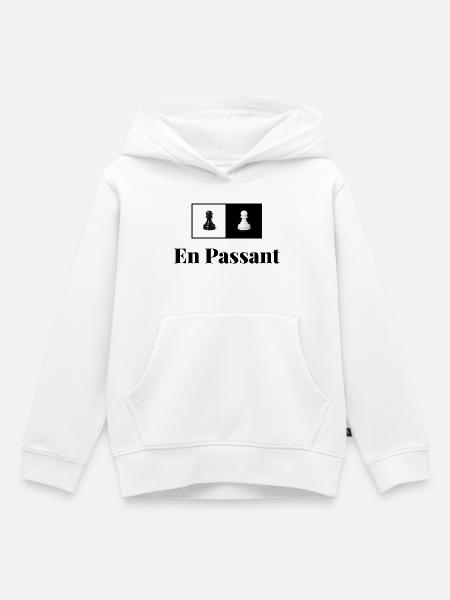 En Passant - Kinder Premium Organic Hoodie - Weiß