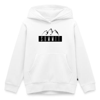 Summit - Kids Premium Organic Hoodie - white - Front - AI Model Kid Female (0cm)