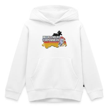 Mecklenburg-Vorpommern Deutschland Bundesland - Kinder Premium Organic Hoodie - Weiß - Vorne - AI Model Kid Female (0cm)