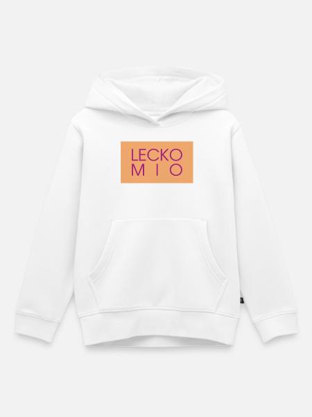 Lecko Mio - Kinder Premium Organic Hoodie - Weiß