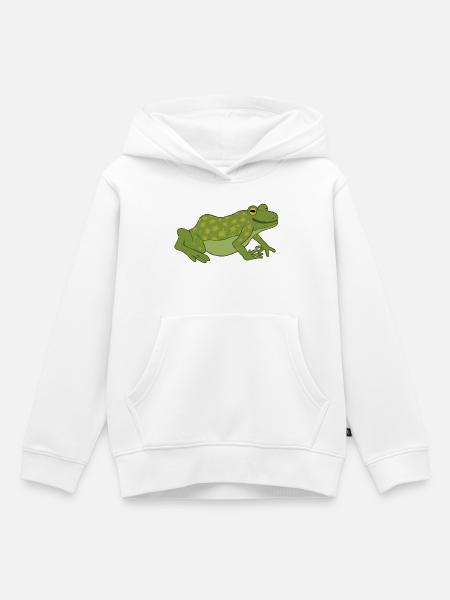 Sternenfrosch - Kinder Premium Organic Hoodie - Weiß