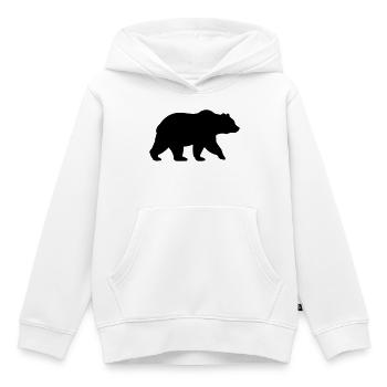 baer - Kinder Premium Organic Hoodie - Weiß - Vorne - AI Model Kid Female (0cm)