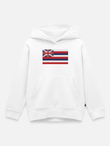Bundesstaat Hawaii - Kinder Premium Organic Hoodie - Weiß