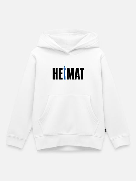 Heimat Berlin Fernsehturm - Kinder Premium Organic Hoodie - Weiß