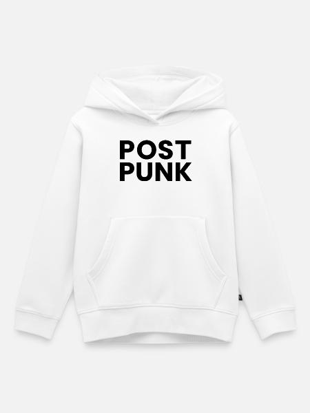 Post-Punk-Logo - Kinder Premium Organic Hoodie - Weiß
