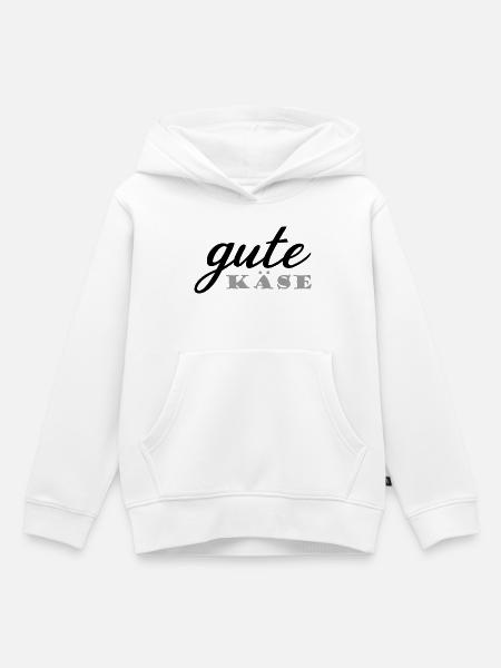 gute Käse - Kinder Premium Organic Hoodie - Weiß