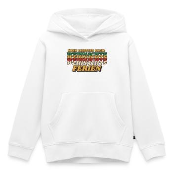 Mein liebstes Fach: Weihnachtsferien - Kinder Premium Organic Hoodie - Weiß - Vorne - AI Model Kid Female (0cm)
