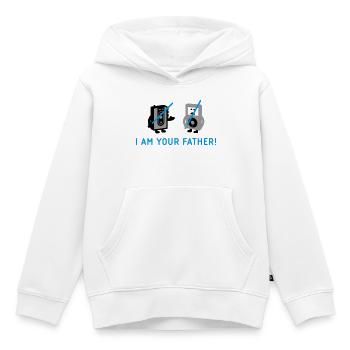 vs pod - Kinder Premium Organic Hoodie - Weiß - Vorne - AI Model Kid Female (0cm)