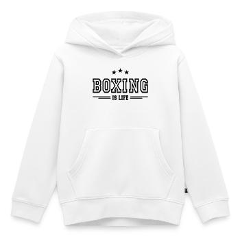 Boxen ist Leben 2 - Kinder Premium Organic Hoodie - Weiß - Vorne - AI Model Kid Female (0cm)