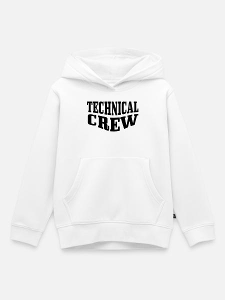 Technische Crew 2 - Kinder Premium Organic Hoodie - Weiß