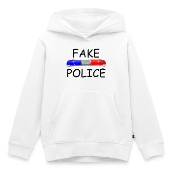 Fake Police - Kinder Premium Organic Hoodie - Weiß - Vorne - AI Model Kid Female (0cm)