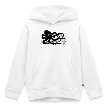 8bit pixel octopus - Kids Premium Organic Hoodie - white - Front - AI Model Kid Female (0cm)