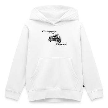 Chopper Lover - Kids Premium Organic Hoodie - white - Front - AI Model Kid Female (0cm)