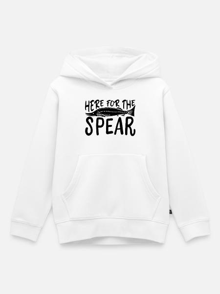 Speerfisch Fischen - Kinder Premium Organic Hoodie - Weiß