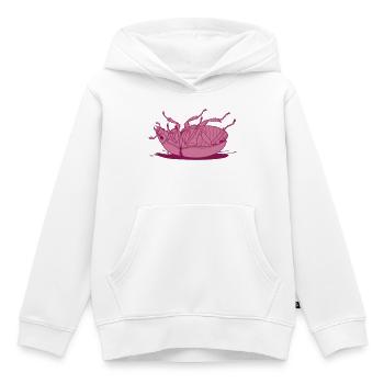Tipped-over cockroach - Kids Premium Organic Hoodie - white - Front - AI Model Kid Female (0cm)