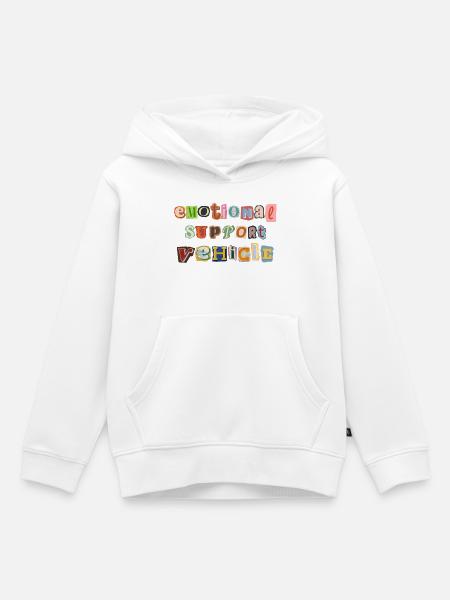 Emotional Support Vehicle - Kinder Premium Organic Hoodie - Weiß