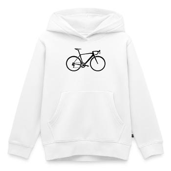 Rennrad - Kinder Premium Organic Hoodie - Weiß - Vorne - AI Model Kid Female (0cm)