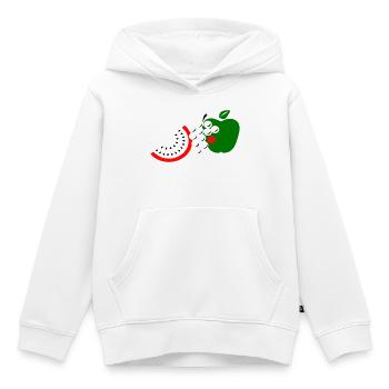 Obst - Kinder Premium Organic Hoodie - Weiß - Vorne - AI Model Kid Female (0cm)