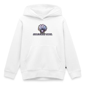 SeaWater Soul Seashell Art - Kids Premium Organic Hoodie - white - Front - AI Model Kid Female (0cm)