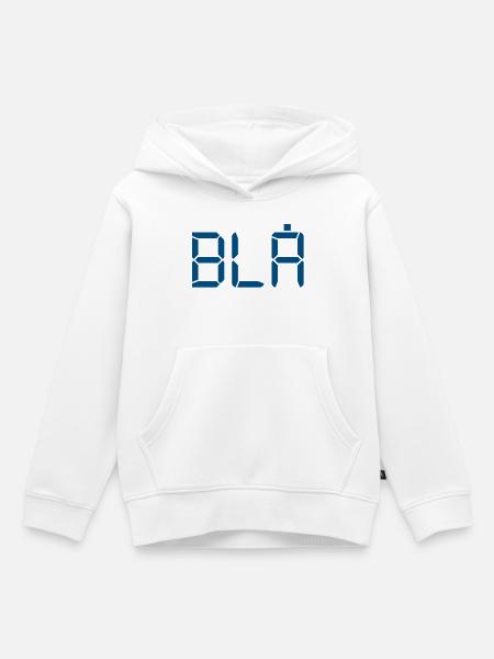 Blau - LCD - Kinder Premium Organic Hoodie - Weiß