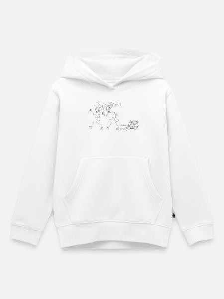 Team Waldinghaus schwarz - Kinder Premium Organic Hoodie - Weiß