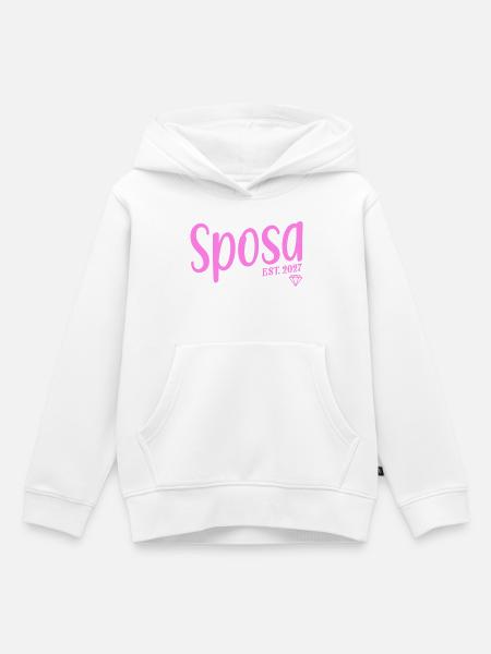 Sposa 2027 Italia - Kinder Premium Organic Hoodie - Weiß