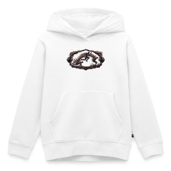 Broad Jump – Katzen Fitness Action - Kinder Premium Organic Hoodie - Weiß - Vorne - AI Model Kid Female (0cm)