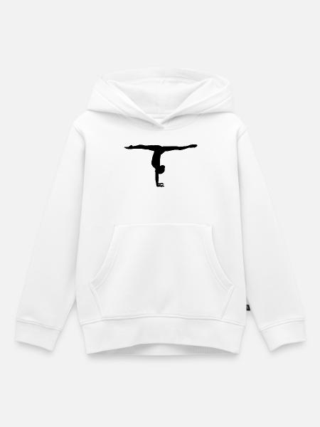Turnerin - Kinder Premium Organic Hoodie - Weiß