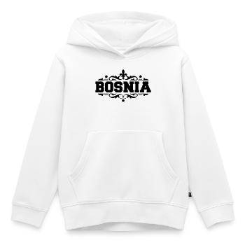 Bosnia Bosnie - Sweat Premium à capuche enfant bio - blanc - Devant - AI Model Kid Female (0cm)