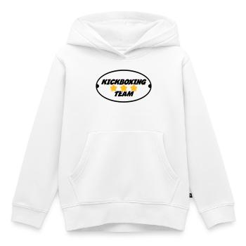 Kickboxing / Kickboxer / Kick Boxing / Kick Boxer - Kids Premium Organic Hoodie - white - Front - AI Model Kid Female (0cm)