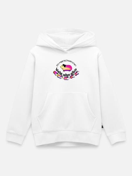 Bunte Meerschweinchen Statement - Kinder Premium Organic Hoodie - Weiß