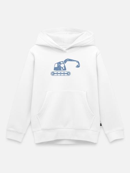 Bagger Baggerfahrer Baugeräteführer – - Kinder Premium Organic Hoodie - Weiß