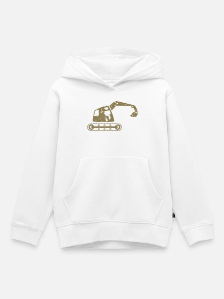 Bagger Baggerfahrer Baugeräteführer – - Kinder Premium Organic Hoodie - Weiß