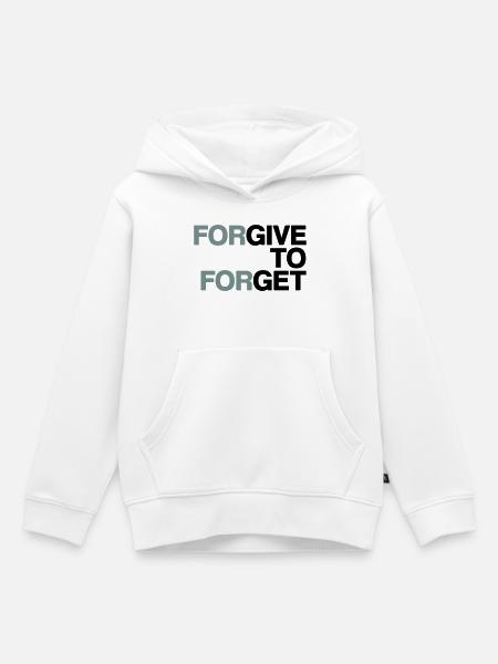 Forgive to forget - Kinder Premium Organic Hoodie - Weiß