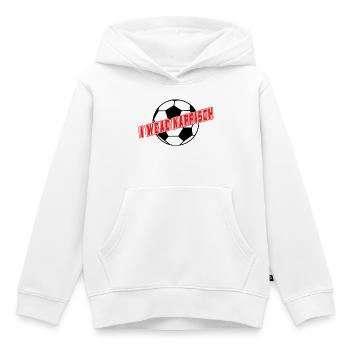 i wead narrisch-ich werde wahnsinnig,EM Österreich - Kinder Premium Organic Hoodie - Weiß - Vorne - AI Model Kid Female (0cm)