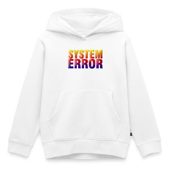 System Error Gradient - Kinder Premium Organic Hoodie - Weiß - Vorne - AI Model Kid Female (0cm)
