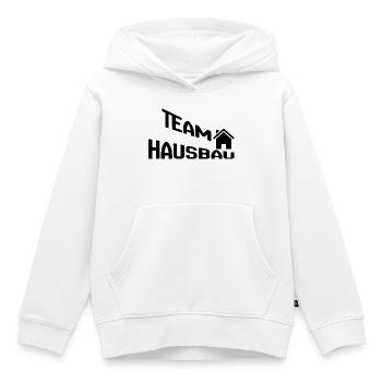 Team Hausbau - Kinder Premium Organic Hoodie - Weiß - Vorne - AI Model Kid Female (0cm)