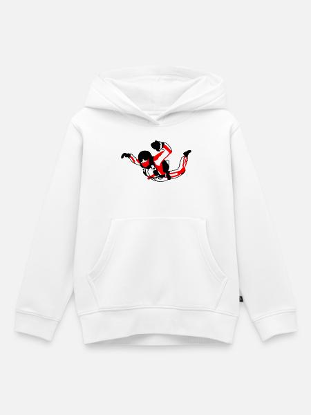 Skydiver - Kinder Premium Organic Hoodie - Weiß