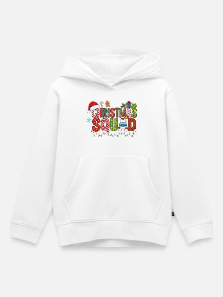 Christmas Squad - Kinder Premium Organic Hoodie - Weiß
