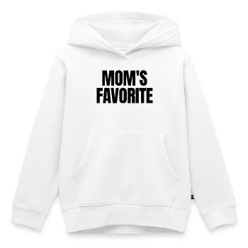 Enfant préféré Chéri de maman Je suis le préféré de maman - Sweat Premium à capuche enfant bio - blanc - Devant - AI Model Kid Female (0cm)