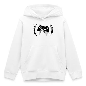 gaming kontroller kranz - Kinder Premium Organic Hoodie - Weiß - Vorne - AI Model Kid Female (0cm)