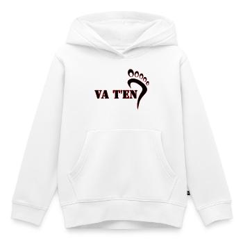 GEHEN SIE WEG - Kinder Premium Organic Hoodie - Weiß - Vorne - AI Model Kid Female (0cm)