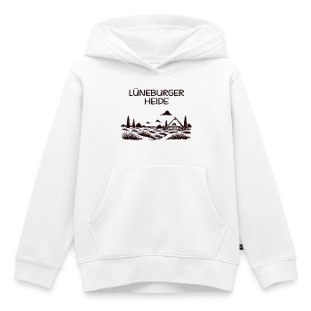 Lüneburger Heide - Kinder Premium Organic Hoodie - Weiß - Vorne - AI Model Kid Female (0cm)