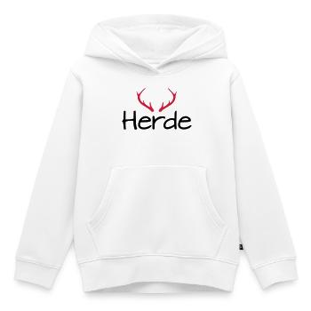 Herde Geweih Hirschgeweih - Kinder Premium Organic Hoodie - Weiß - Vorne - AI Model Kid Female (0cm)