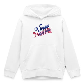wien - Kinder Premium Organic Hoodie - Weiß - Vorne - AI Model Kid Female (0cm)