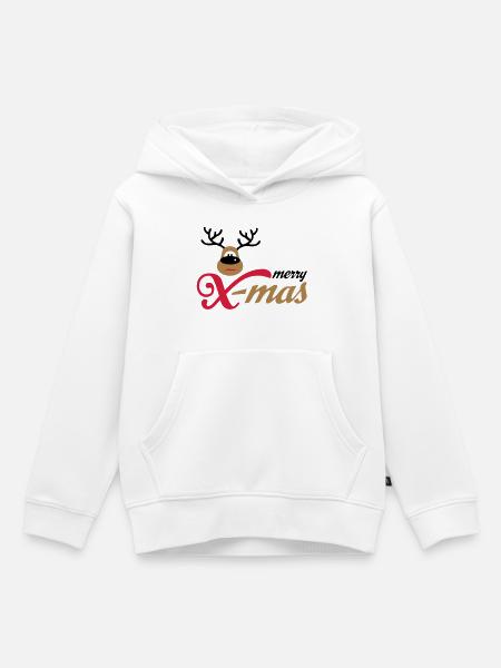 weihnachten - Kinder Premium Organic Hoodie - Weiß