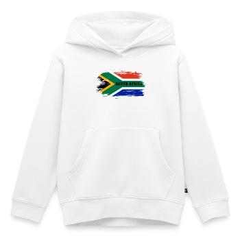Südafrika Flagge / Geschenk Kapstadt Johannesburg - Kinder Premium Organic Hoodie - Weiß - Vorne - AI Model Kid Female (0cm)
